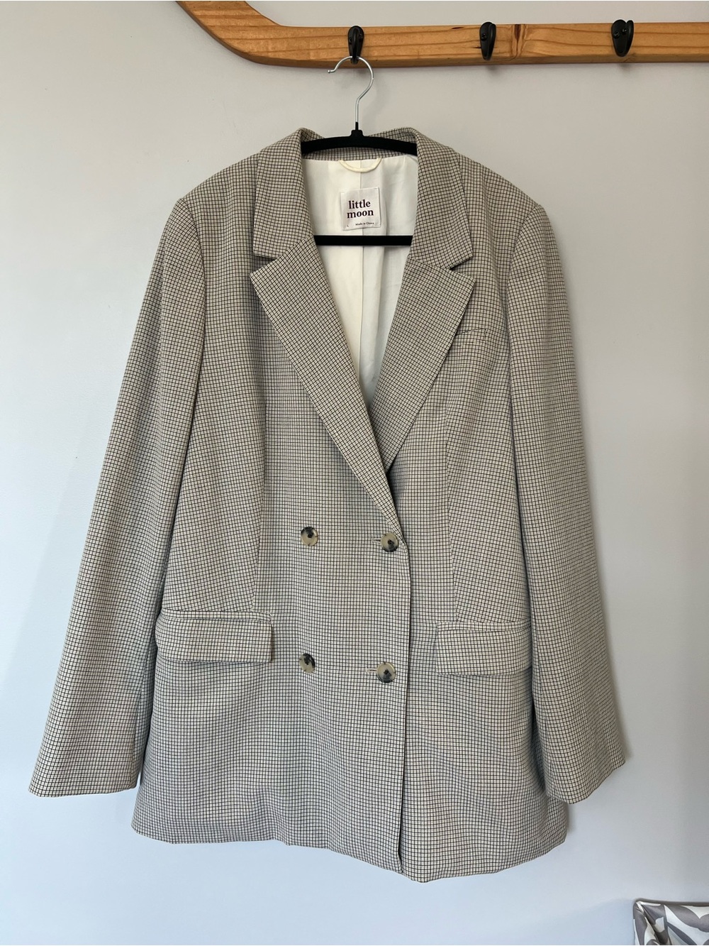 Aritzia Little Moon Houndstooth Blazer
